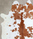 Brown and White Cowhide Rug #A43580