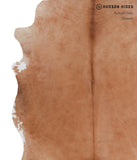 Solid Brown Cowhide Rug #A4362
