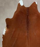 Solid Brown Cowhide Rug #A43662