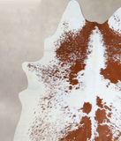 Brown and White Cowhide Rug #A43669
