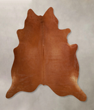 Solid Brown Cowhide Rug #A43768
