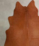 Solid Brown Cowhide Rug #A43768