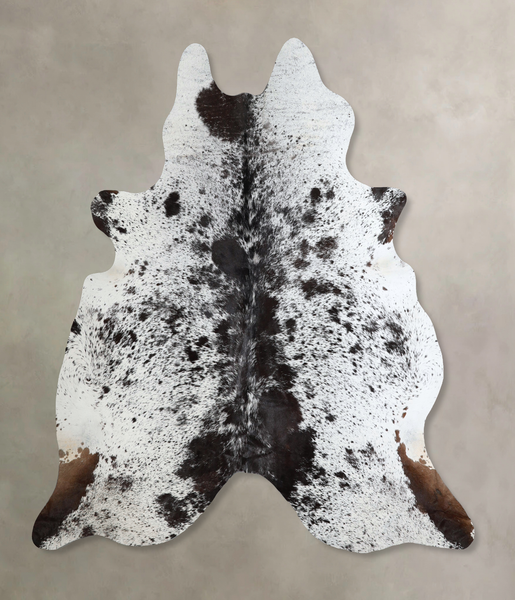 Salt and Pepper Black Cowhide Rug #A43773