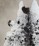 Salt and Pepper Black Cowhide Rug #A43773