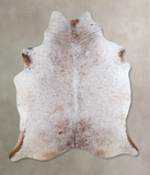 Salt and Pepper Brown Cowhide Rug #A43781