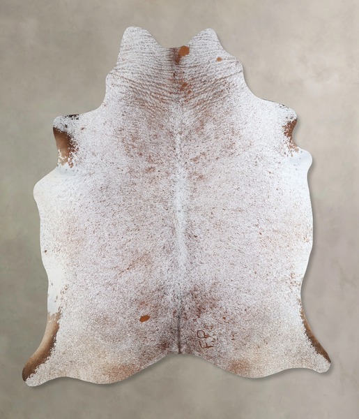 Salt and Pepper Brown Cowhide Rug #A43781