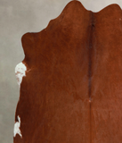 Solid Brown Cowhide Rug #A43784
