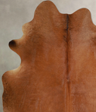 Solid Brown Cowhide Rug #A43785