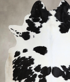 Black and White Cowhide Rug #A43804