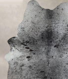 Salt and Pepper Black Cowhide Rug #A43828