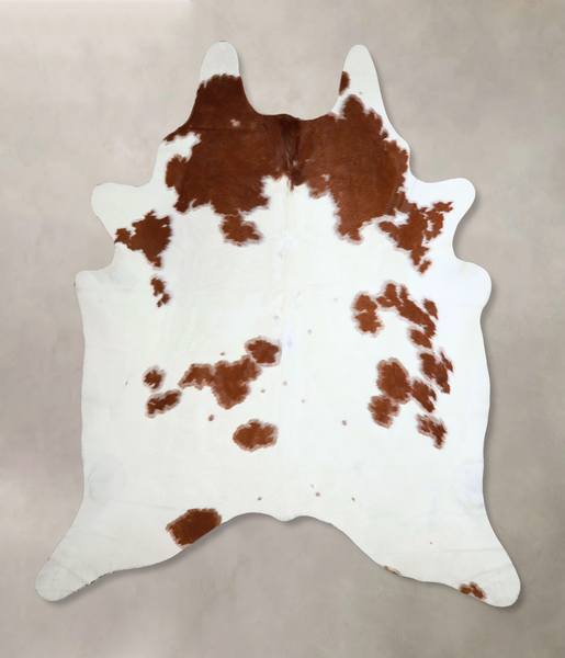 Brown and White Cowhide Rug #A43880