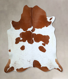 Brown and White Cowhide Rug #A43907