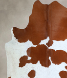 Brown and White Cowhide Rug #A43907