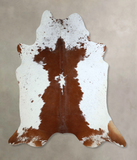 Brown and White Cowhide Rug #A43911