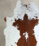 Brown and White Cowhide Rug #A43911
