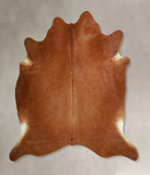 Solid Brown Cowhide Rug #A43920