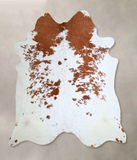 Brown and White Cowhide Rug #A43922