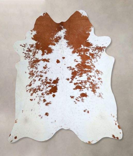 Brown and White Cowhide Rug #A43922