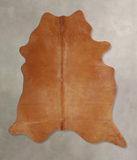 Solid Brown Cowhide Rug #A43936