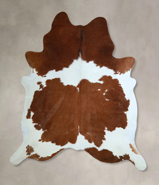 Brown and White Cowhide Rug #A43943