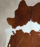 Brown and White Cowhide Rug #A43943