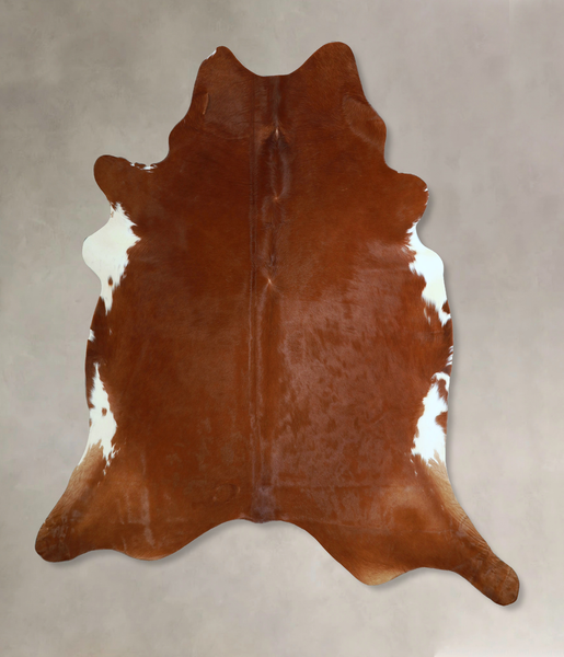 Solid Brown Cowhide Rug #A43950