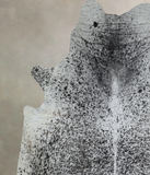Salt and Pepper Black Cowhide Rug #A44065