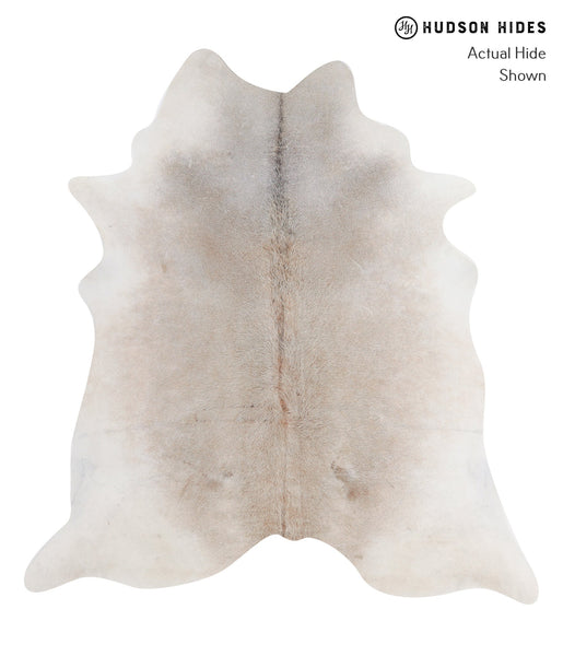Grey with Beige Cowhide Rug #A4410
