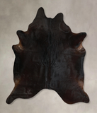 Solid Black Cowhide Rug #A44100