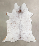 Salt and Pepper Brown Cowhide Rug #A44245