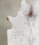 Salt and Pepper Brown Cowhide Rug #A44245