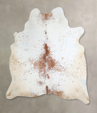 Salt and Pepper Brown Cowhide Rug #A44251