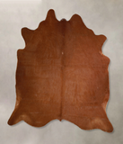 Solid Brown Cowhide Rug #A44265