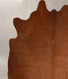 Solid Brown Cowhide Rug #A44265