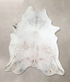 Salt and Pepper Brown Cowhide Rug #A44309