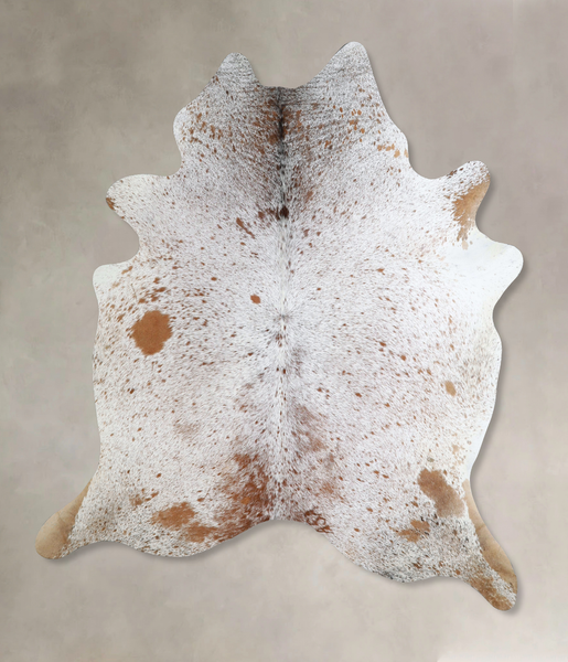 Salt and Pepper Brown Cowhide Rug #A44328