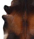 Brown with Red Cowhide Rug #A4439