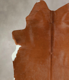 Solid Brown Cowhide Rug #A44393