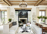 Salt and Pepper Black Cowhide Rug #A44435