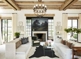 Solid Black Cowhide Rug #A44467