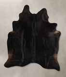 Solid Black Cowhide Rug #A44471