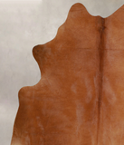 Solid Brown Cowhide Rug #A44499