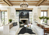 Solid Black Cowhide Rug #A44505