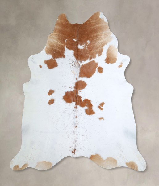 Brown and White Cowhide Rug #A44538