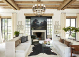 Solid Black Cowhide Rug #A44543