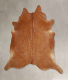 Solid Brown Cowhide Rug #A44551