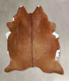 Solid Brown Cowhide Rug #A44607