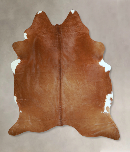 Solid Brown Cowhide Rug #A44607