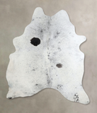 Salt and Pepper Black Cowhide Rug #A44622