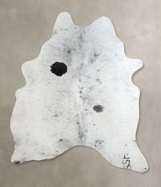 Salt and Pepper Black Cowhide Rug #A44622